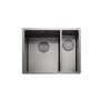 1.5 Bowl Graphite Stainless Steel Right Hand Kitchen Sink - Rangemaster Spectra