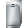 GRADE A2  - Bosch SPS53M08GB 9 place slimline Freestanding Dishwasher in silver inox