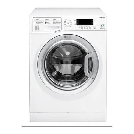Hotpoint SWD9667XR 9kg Wash 6kg Dry Freestanding Washer Dryer Polar White With Brushed Steel Door