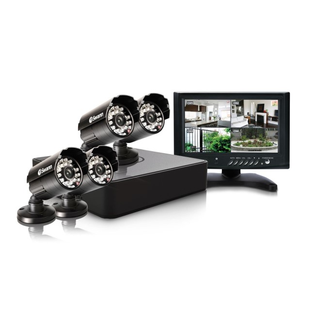 Swann 4 channel Mini DVR 500gb HD with 4 X Pro-615 cameras and 7 inch LCD monitor
