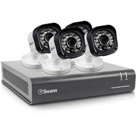 Box Open Swann DVR4-1580 4 Channel HD 720p Digital Video Recorder with 4 x PRO-T835 720p Cameras & 1TB Hard Drive