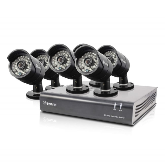 Box Open Swann DVR8-4600 8 Channel HD 1080p Digital Video Recorder with 6 x PRO-A855 1080p Cameras & 1TB Hard Drive
