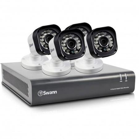 Swann DVR8-1580 8 Channel HD 720p Digital Video Recorder with 4 x PRO-T835 720p Cameras & 500GB Hard Drive