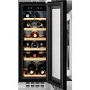 AEG 18 Bottle Single Zone Built in Wine Cooler - Black Framed Glass Door