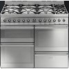 Smeg SY4110-8 Symphony 110cm Dual Fuel Range Cooker Stainless Steel