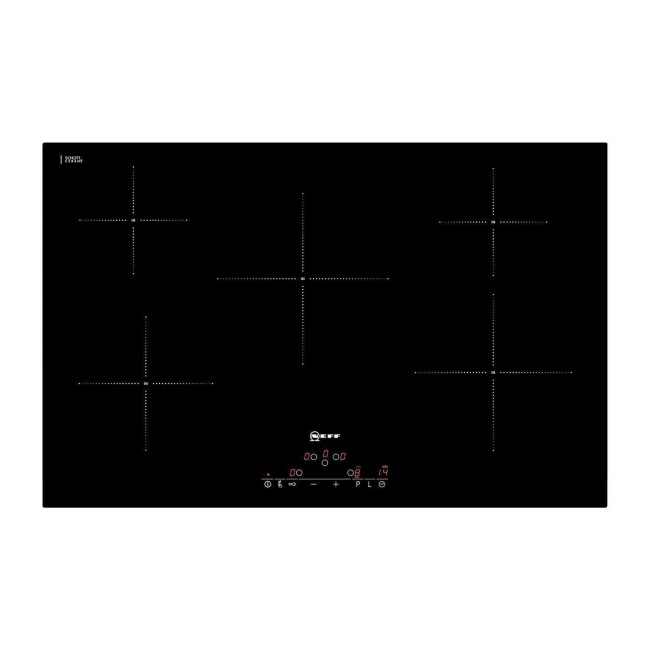 Neff T45D82X2 79cm Wide Touch Control Five Zone Induction Hob - Black