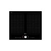 Neff T51T55X2 60cm Four Zone Induction Hob With FlexInduction And Point And Twist Control - Black