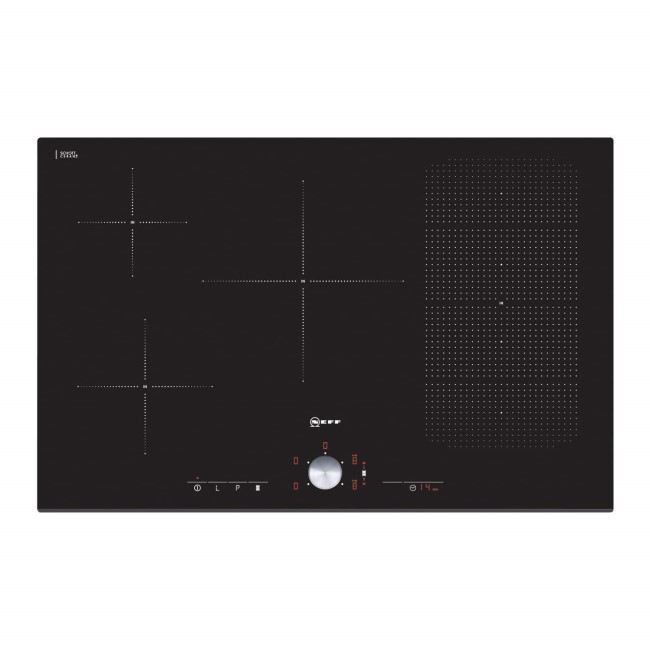 Neff T51T86X2 80cm Five Zone Induction Hob With FlexInduction And Point And Twist Control - Black