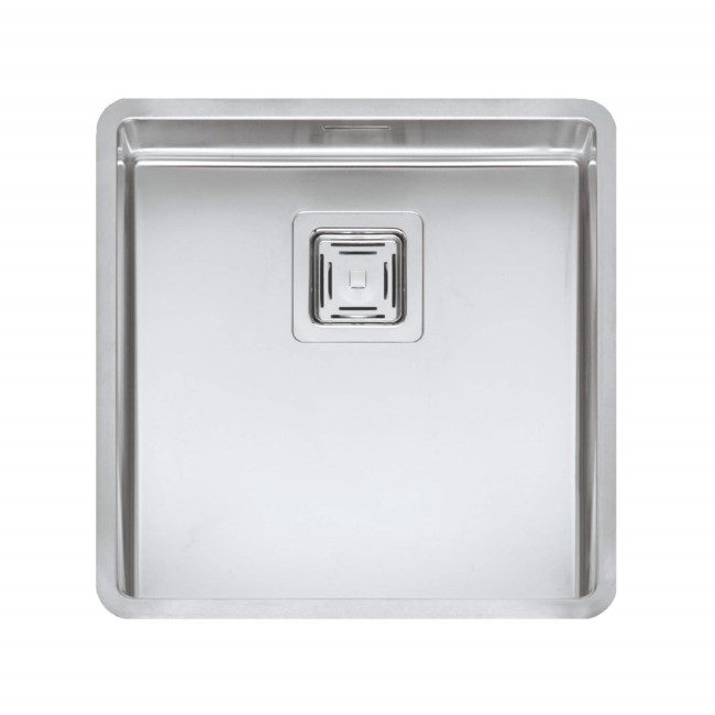 Reginox Single Bowl Stainless Steel Kitchen Sink with Square Basket Strainer