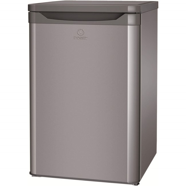 GRADE A2  - Indesit TFAA10S Under Counter Freestanding Fridge with Ice Box - Silver