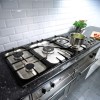 Rangemaster 82090 Toledo Freestyle 120cm Gas Hob With Warming Zone And Gloss Pan Stands - Stainless Steel