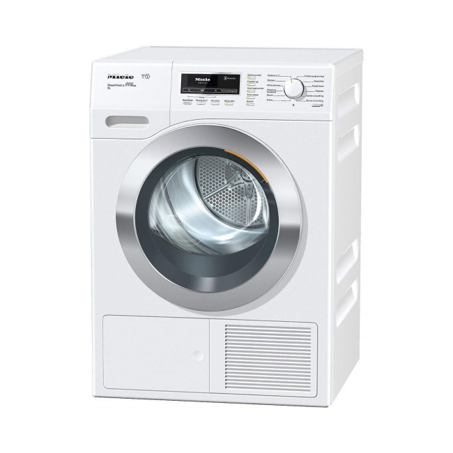 Miele TKR850WP ChromeEdition 9kg Freestanding Heat Pump Tumble Dryer-White