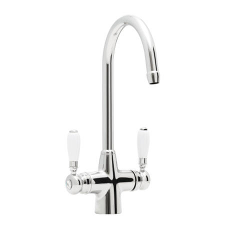 Astracast TP0415 Colonial Twin Lever Dual Flow Springflow Tap - Chrome