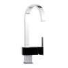 Astracast TP0761 Indus Single Lever Waterfall Flow Tap in Chrome &amp; Black