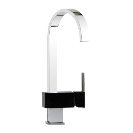 Astracast TP0761 Indus Single Lever Waterfall Flow Tap in Chrome & Black