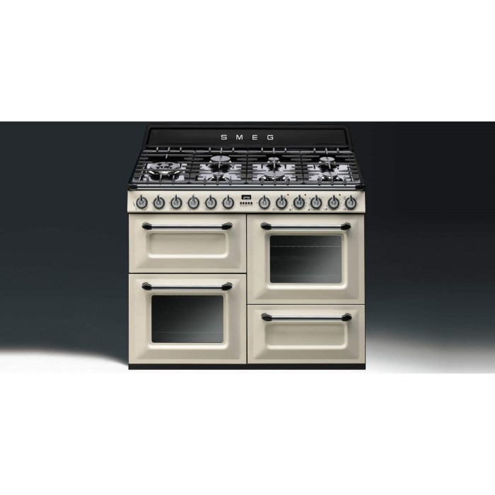 Smeg TR4110P1 Victoria Traditional 110cm Dual Fuel Range Cooker Cream