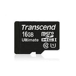 Transcend UHS-I 600x 16GB MicroSDHC Flash Card Class 10 with Adaptor Ultimate