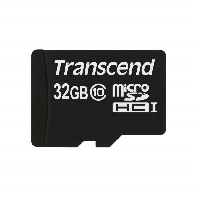 Transcend 32GB MicroSDHC Class 10 Card with Adaptor