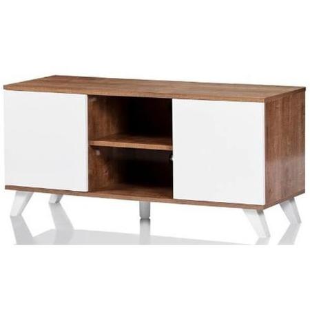 UK-CF Seville Oak White TV Stand for screens up to 52"