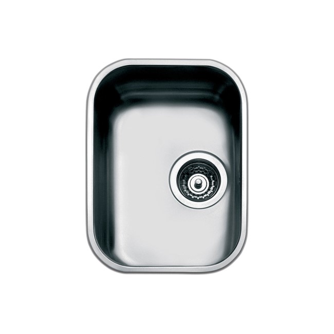 Single Bowl Chrome Stainless Steel Kitchen Sink - Smeg Alba