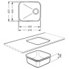 Smeg Alba Single Bowl Stainless Steel Chrome Kitchen Sink - UM45