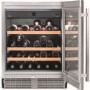 Liebherr 46 Bottle Capacity Single Zone Built Under Single Temperature Wine Cabinet With Glass Door  - Smart Steel