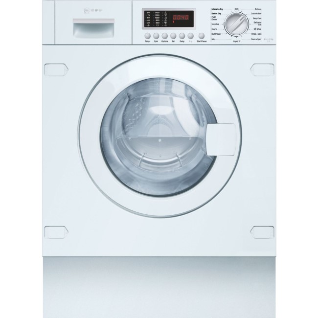 Neff V6540X1GB 7kg Wash 4kg Dry 1400rpm Integrated Washer Dryer - White