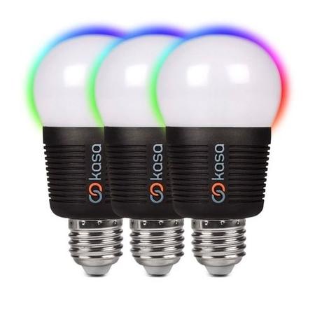 Veho Kasa Bluetooth Smart Lighting LED Screw Cap E27 Bulb Triple Pack