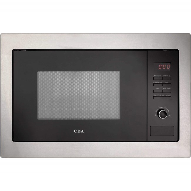 GRADE A2 - CDA VM130SS 25L 900W Built-in Microwave Oven Stainless Steel