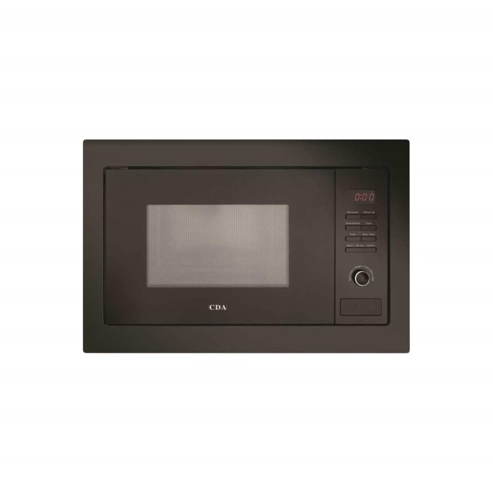 CDA VM230BL 25L 900W Builtin Microwave with Grill Black Appliances