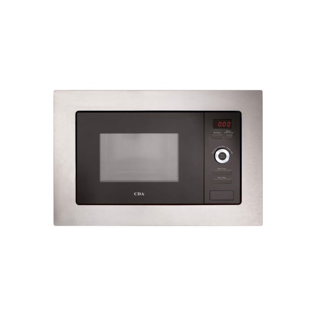 GRADE A2 - CDA VM550SS 17L 700W Slim Depth Built-in Microwave Oven Stainless Steel