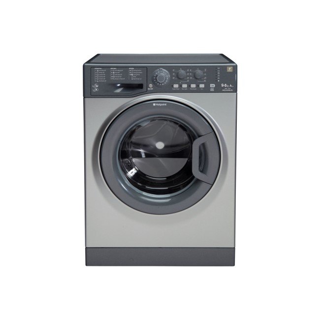 GRADE A1 - Hotpoint WDAL9640G Aquarius 9kg Wash 6kg Dry 1400rpm Freestanding Washer Dryer - Graphite