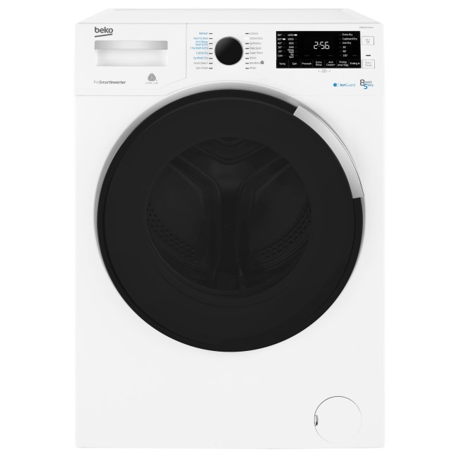 Beko WDR854P14N1W 8kg Wash 5kg Dry 1400rpm Freestanding Washer Dryer - White