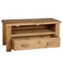 Seconique Tortilla 1 Drawer Flat Screen TV Unit in Waxed Pine - TV's up to 42"