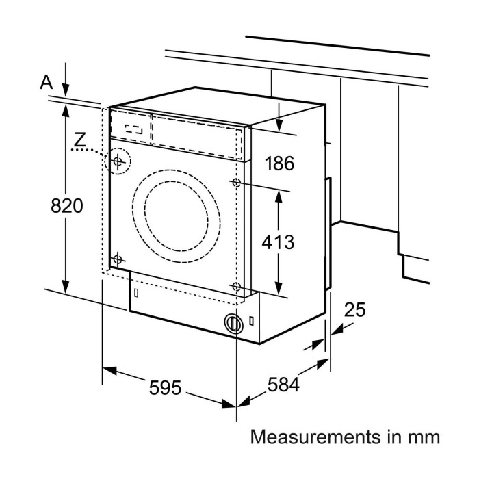 Bosch WKD28351GB 7kg Wash 4kg Dry 1400rpm Integrated Washer Dryer