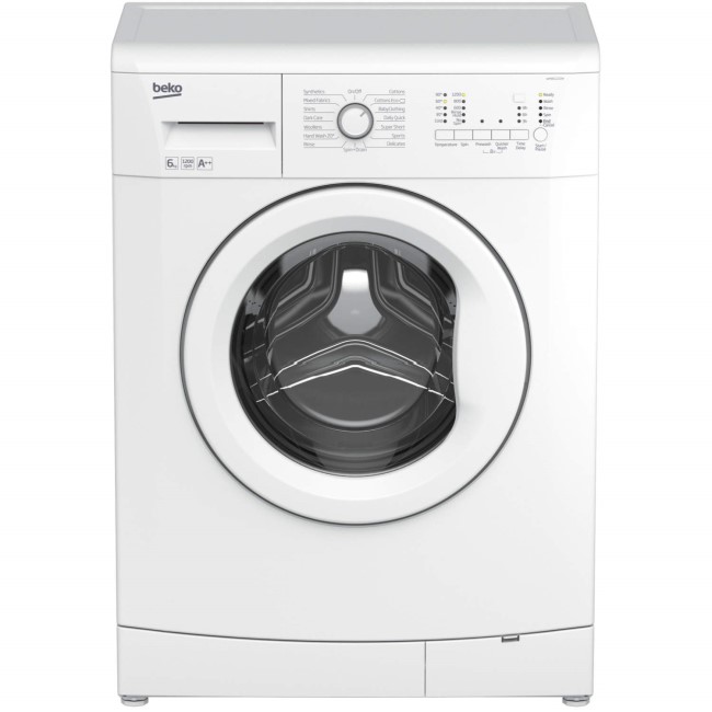 Beko WMB61222W 6kg 1200rpm Freestanding Washing Machine White