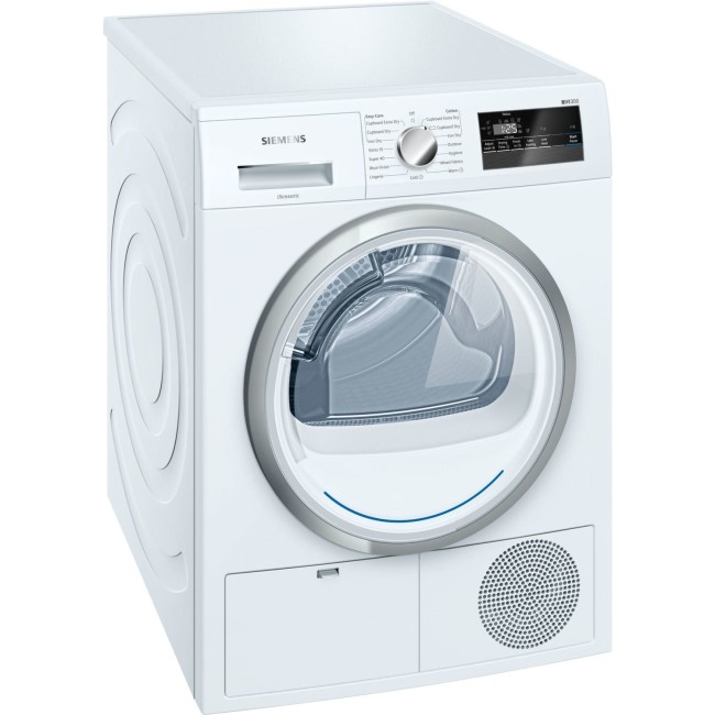 Siemens WT45N200GB iQ300 iSensoric 8kg Freestanding Condenser Tumble Dryer-White