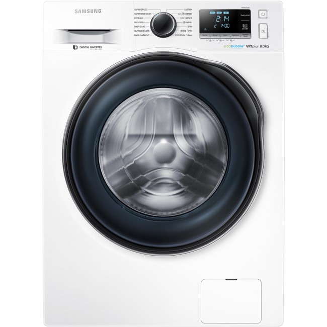 Samsung WW80J6610CW 8kg 1600rpm Freestanding Washing Machine White With Super Speed Wash