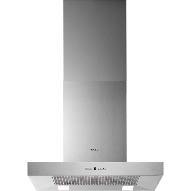 GRADE A1 - AEG X66264MD1 Low-profile Shelf-style 60cm Chimney Cooker Hood Stainless Steel