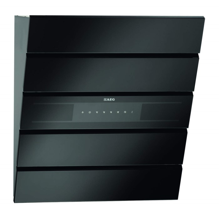 aeg black cooker hood