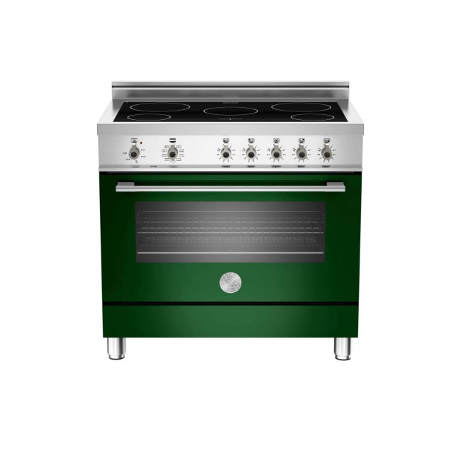 Bertazzoni X90INDMFEVE Professional Series 90cm Electric Range Cooker With Induction Hob - Green