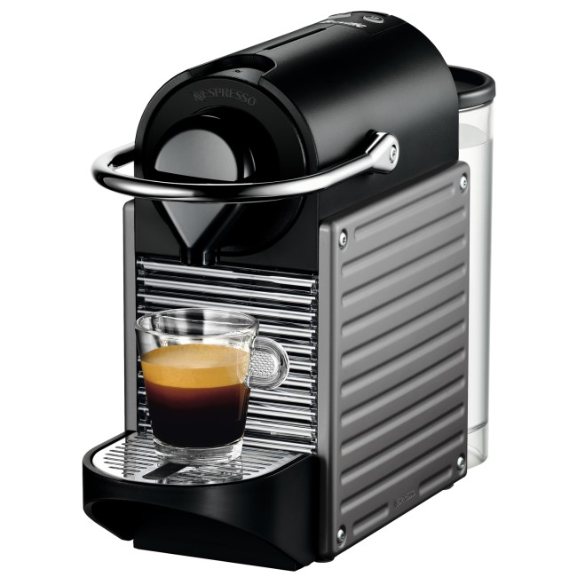 Krups XN300540 Nespresso Pixie Coffee Machine Titanium