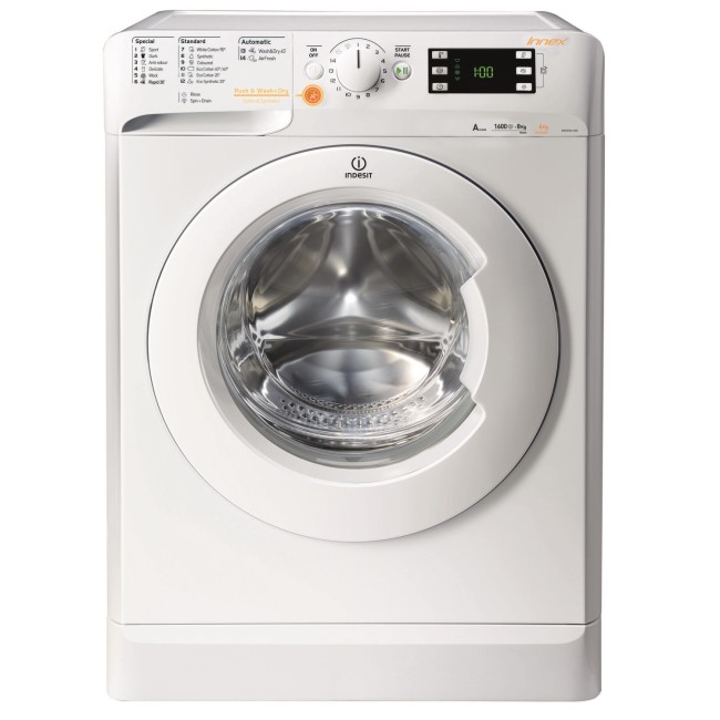 INDESIT XWDE751480XW Innex 7kg Wash 5kg Dry 1400rpm Freestanding Washer Dryer - White