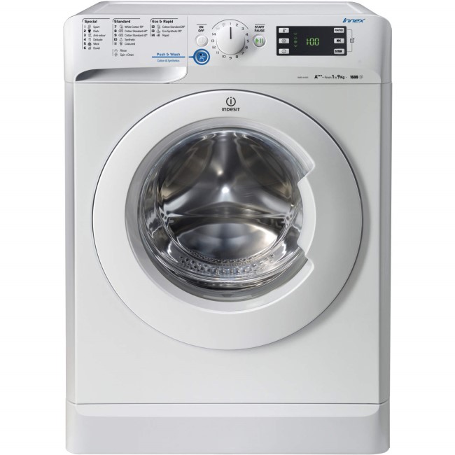 Indesit XWE91683XWWG Innex 9kg 1600rpm Freestanding Washing Machine - White