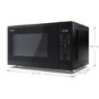 Refurbished Sharp YCMS252AUB 25L 900W Digital Solo Microwave Black