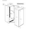 Zanussi ZBF22451SA 54cm Wide Frost Free Integrated Upright In-Column Freezer - White
