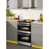 Zanussi ZCI68300XA 60cm Wide Double Oven Electric Cooker With Induction Hob - Stainless Steel