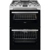 Zanussi 60cm Double Oven Dual Fuel Cooker with Lid - Stainless Steel