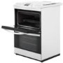 GRADE A2 - Light cosmetic damage - Zanussi ZCK68300W 60cm Double Oven Dual Fuel Cooker White