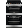 Zanussi ZCV46200XA 55cm Double Oven Electric Cooker With Ceramic Hob - Stainless Steel